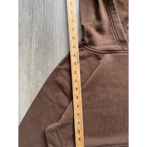 Rare Vintage Y2K Nike Swoosh Brown Hoodie Youth XL Kids Sports Streetwear - Picture 8 of 8